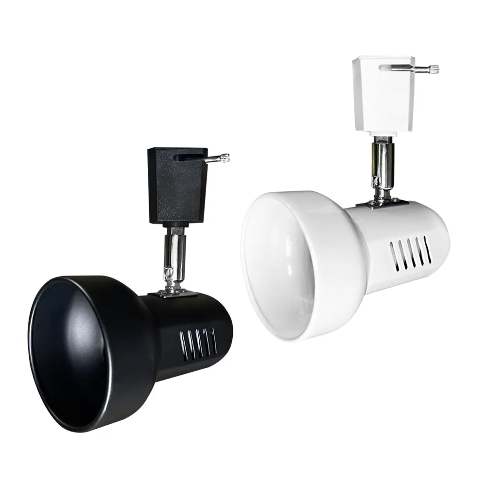 【JOYA LED】E27 燈泡專用 黑色外殼 復古喇叭軌道燈 燈具(角度隨新 燈泡自由搭配)