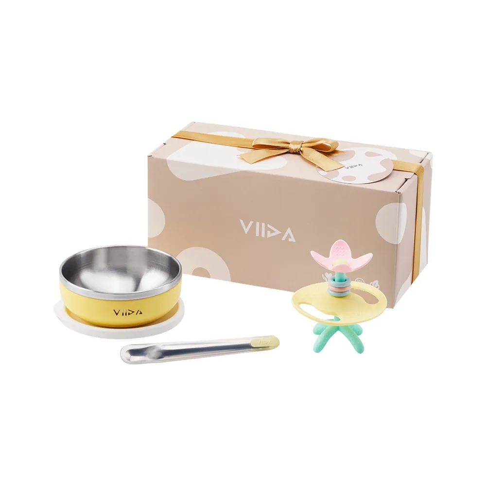 【VIIDA】阿姆阿姆好食趣禮盒組(寶寶餐具/固齒器/彌月/生日/新生兒/送禮/禮物/交換禮物)