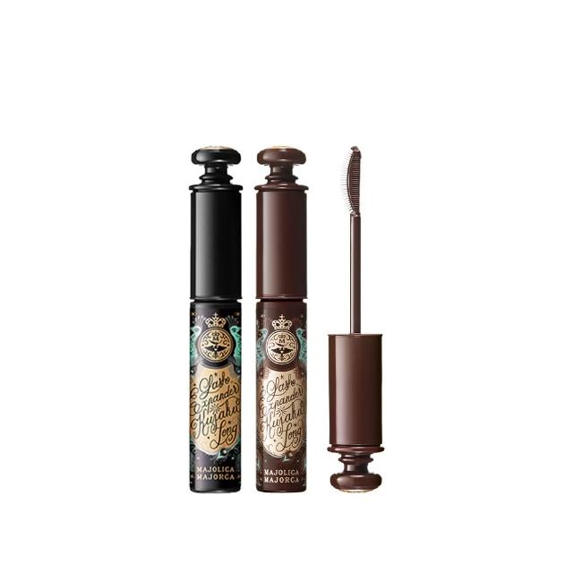 【MAJOLICA MAJORCA 戀愛魔鏡】超絕翹纖羽睫毛膏(二入組)(耐汗/防水不暈/持久捲翹)