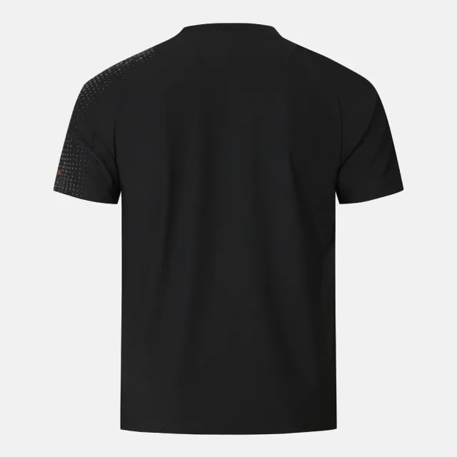 【DESCENTE】短袖上衣 男 快排 COOLING TRICOT GRAPHIC SHORT SLEEVE T-SHIRT 黑 SR311TTS76-BLK0