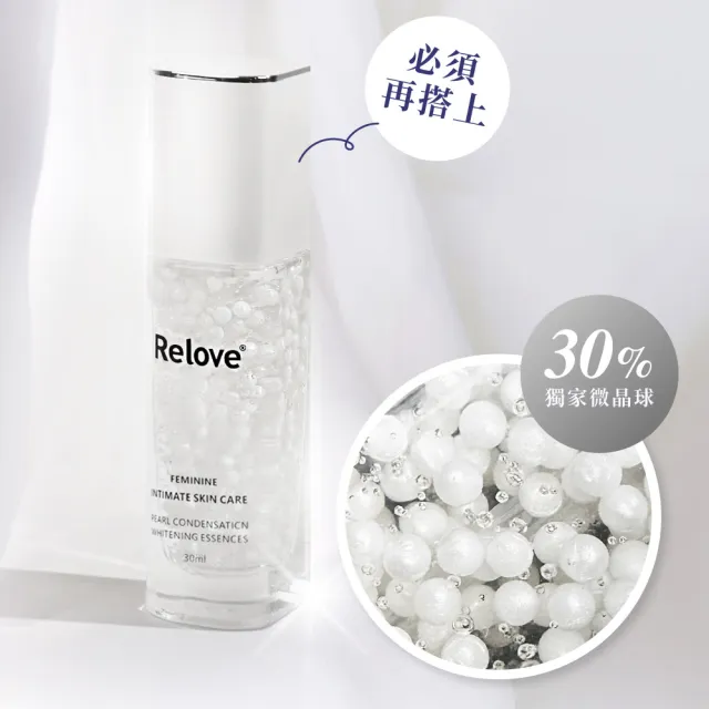 【Relove】1+1淨柔白桃-私密美白賦活晶球凝露升級版ex超值組(私密美白 私密保養)