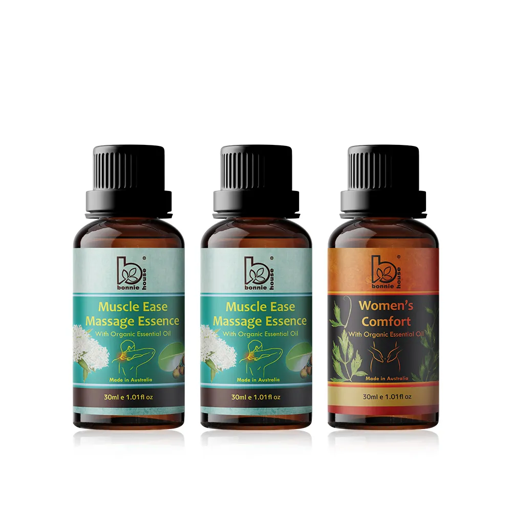 【Bonnie House 植享家】精選按摩油30ml(任選3入)