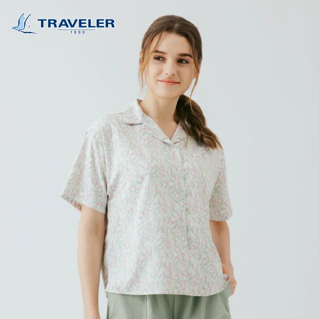 【TRAVELER 旅行者】女款吸排抗UV襯衫|261TR722