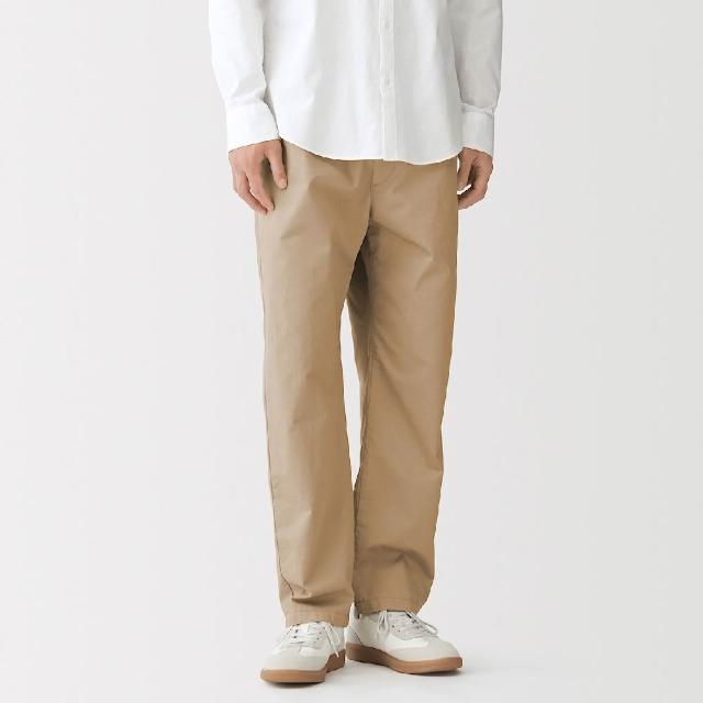 【MUJI 無印良品】男水洗棉舒適長褲(深灰/黑色/米色/深綠/深藍/棕色)
