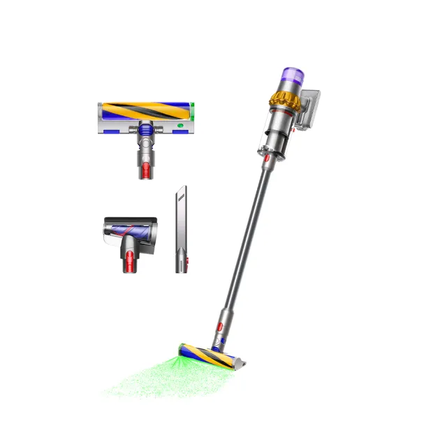 【dyson 戴森】V15 Detect Fluffy 智慧無線吸塵器 光學偵測/除螨機 (全新升級0.77L大容量集塵桶)