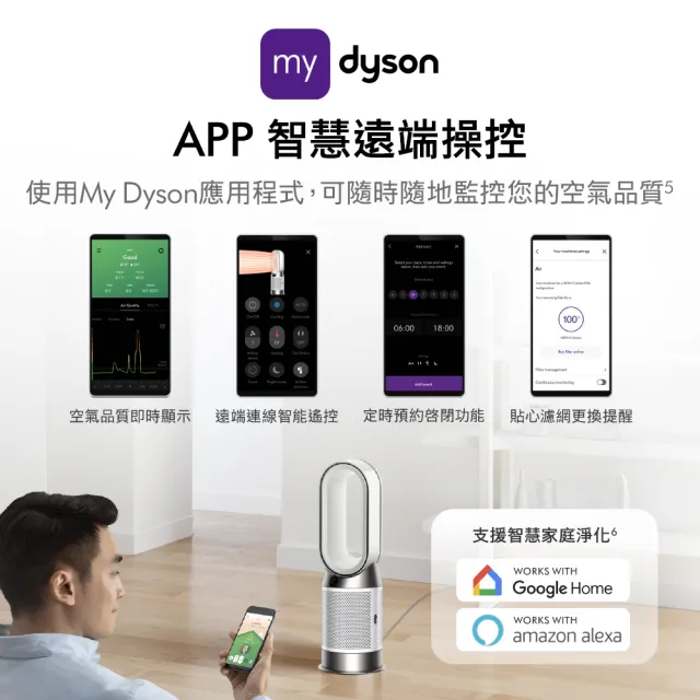 【dyson 戴森】HP11 Purifier Hot+Cool 三合一涼暖智能空氣清淨機(黑色)