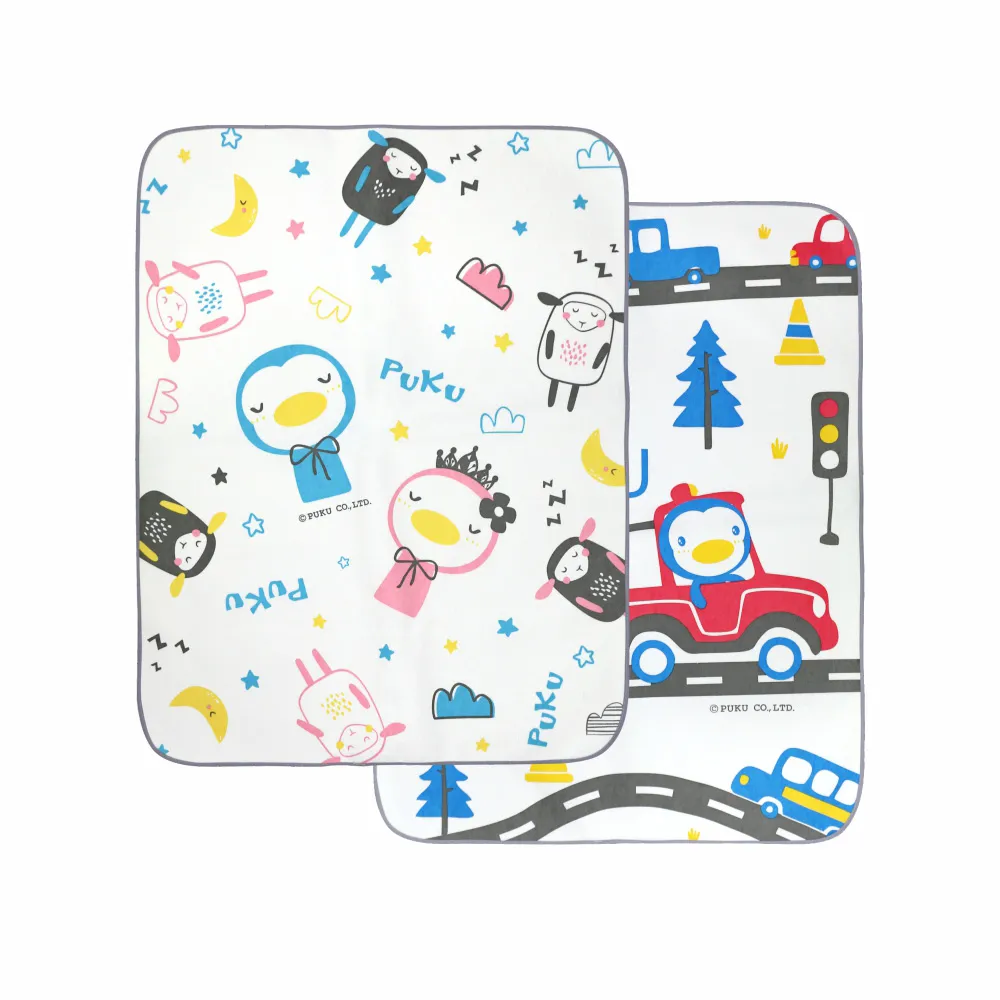 【PUKU 藍色企鵝】嬰幼兒防水保潔尿墊60×80cm(汽車/綿羊)
