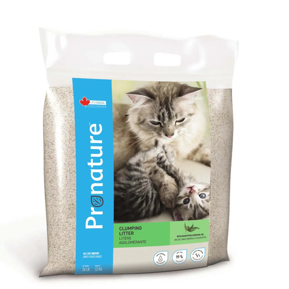 【Pronature 創鮮】天然礦物貓砂12kg(尤加利/清香/無香/礦砂)