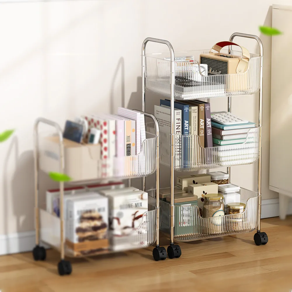 【FL 生活＋】任選2款均一價-居家必備收納推車置物架(加大款/多款式/附籃/附輪)