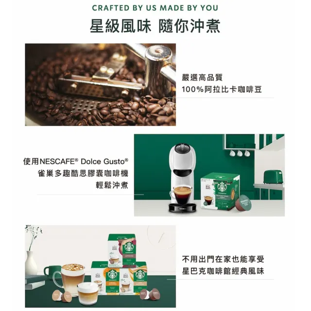 【NESCAFE Dolce Gusto】STARBUCKS 星巴克家常美式咖啡膠囊12顆x3盒(適用雀巢多趣酷思咖啡機)