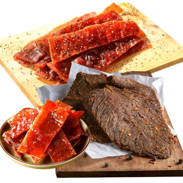 【軒記台灣肉乾王】豬肉乾/牛肉乾 任選3入大滿足(清爽柚子/微辣韓式/泰式檸檬/經典蜜汁)