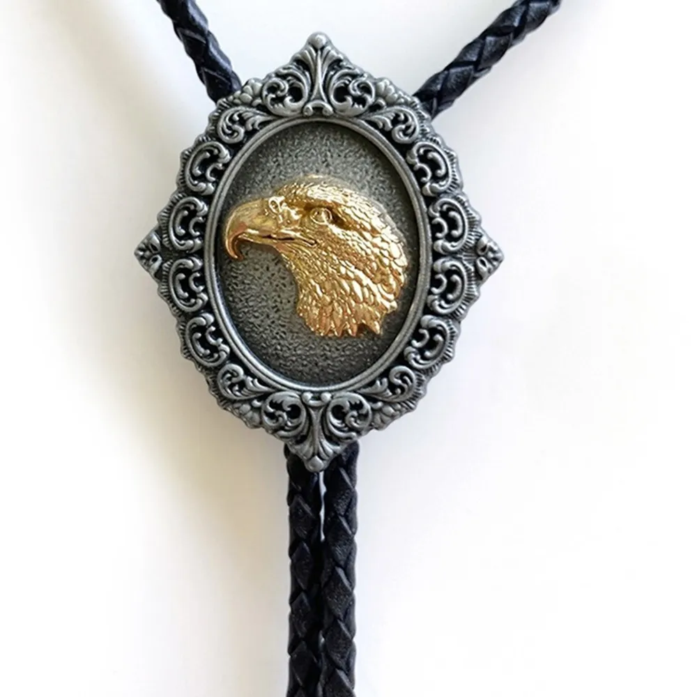 【米蘭精品】現貨+預購 Bolo tie波洛領帶(鍍金老鷹頭造型美式領帶男配件74gx29)
