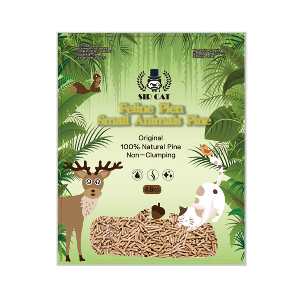 【SIRCAT】貓爵士天然松木貓砂4.8kg*1包(松木砂、貓砂、環保砂、全齡貓、多貓家庭)