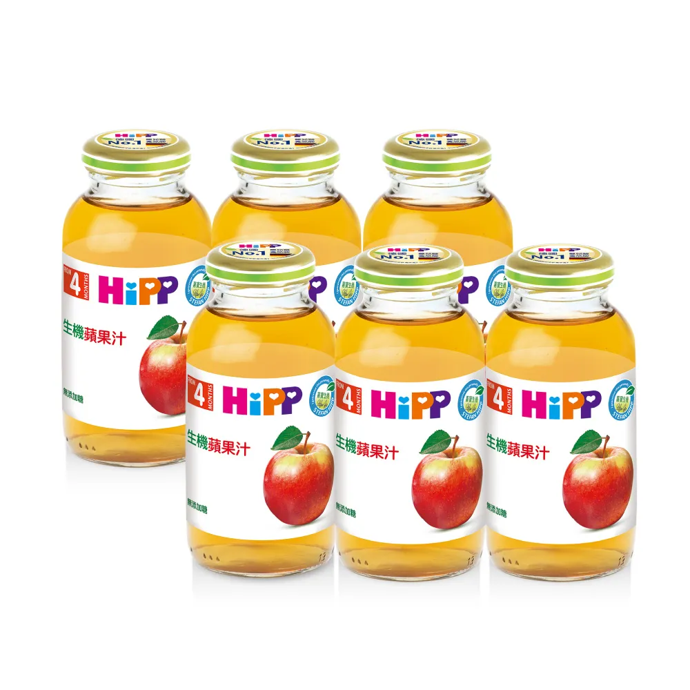 【HiPP】喜寶生機綜合果汁200ml*6入(蘋果汁)