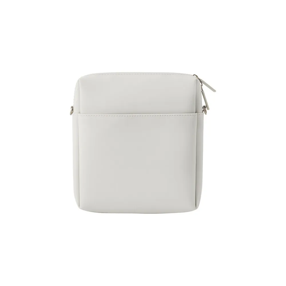 【MUJI 無印良品】自由組合收納包/正方形/灰(17×15.5×3.9cm)