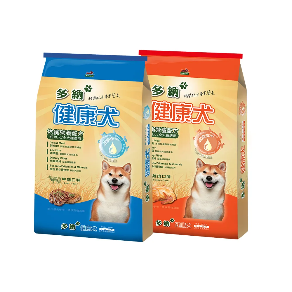 【Donna 多納】健康犬均衡配方狗飼料15kgx10入組-牛肉/雞肉口味(大包裝犬糧/狗園推薦/快速出貨/官方直營)