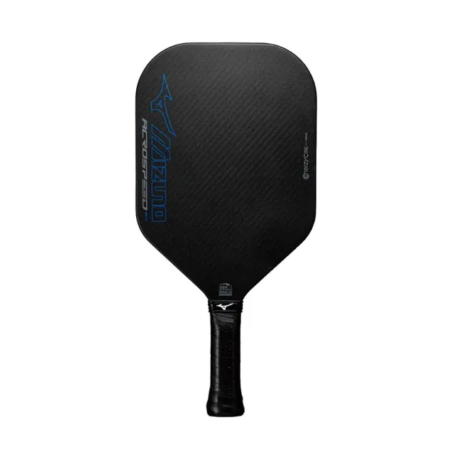【MIZUNO 美津濃】匹克球拍 ACROSPEED SX 無邊框 USAPA認證 (63GPB62100碳黑x藍)