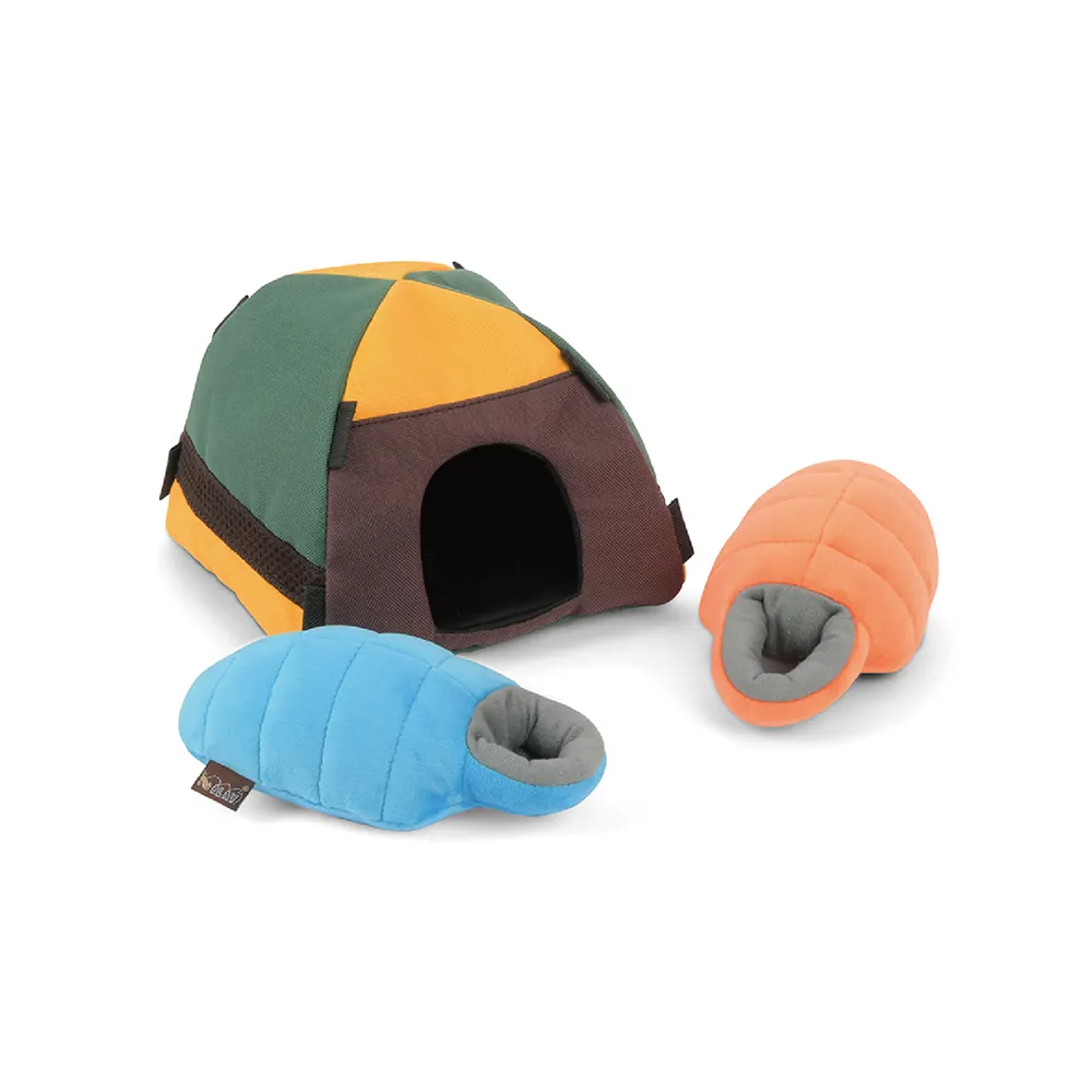 【P.L.A.Y.】科爾賓露營 汪汪帳篷 狗玩具 發聲 寵物玩具