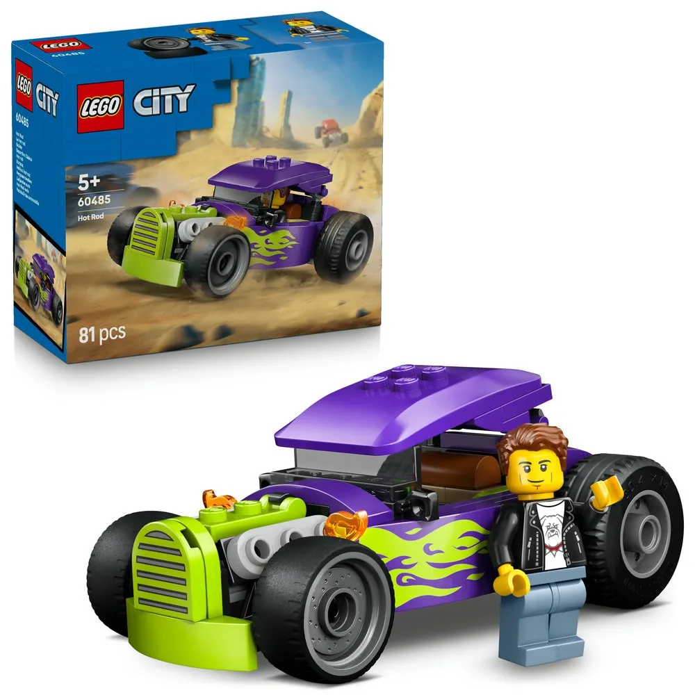 【LEGO 樂高】城市系列 60485 改裝車(玩具車 創意力遊戲 積木 兒童玩具)
