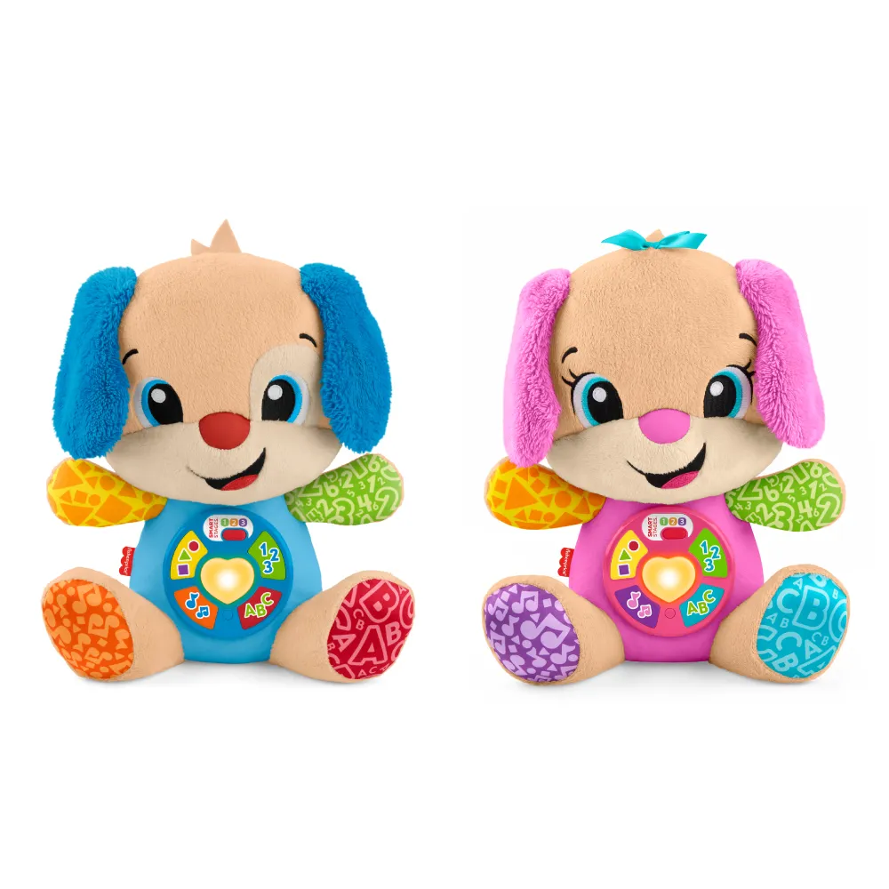 【Fisher price 費雪】智玩聰明小狗-兩色選擇(寶寶安撫/嬰兒玩具/彌月禮/新生兒)
