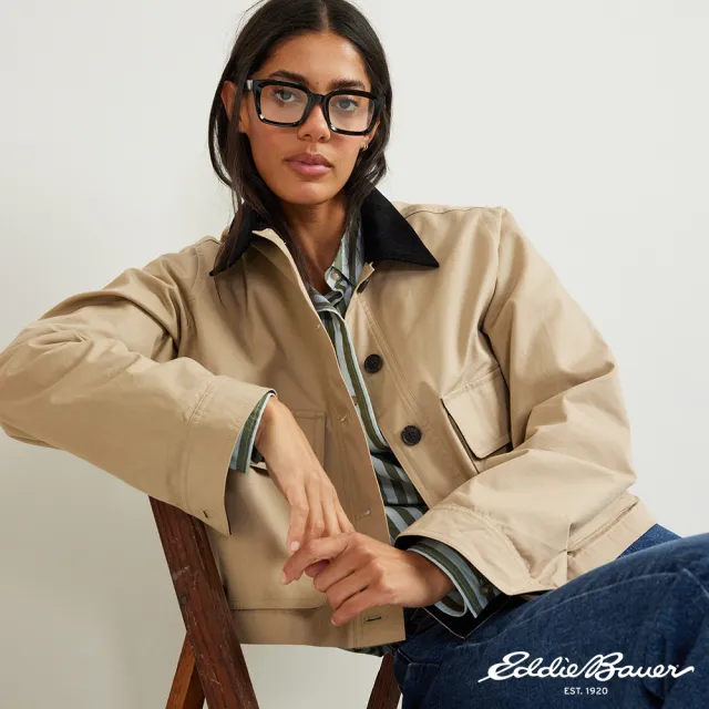 【Eddie Bauer】女性短版修身巴恩外套 任選 21612828