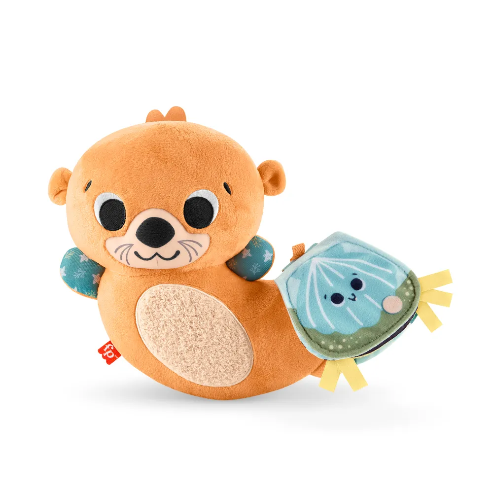 【Fisher price 費雪】二合一搖搖水獺(寶寶安撫/嬰兒玩具/彌月禮/新生兒)