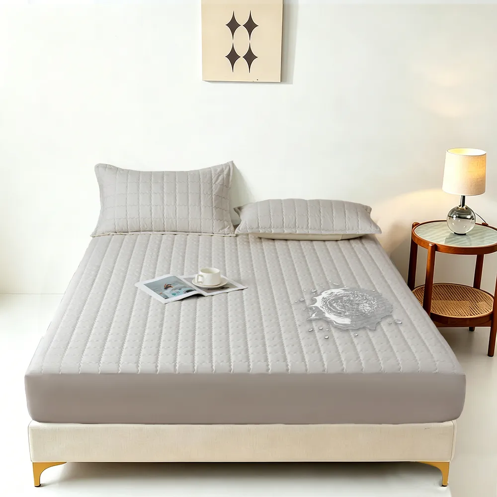 【Sleep Peacefully 寢室安居】買1送1 4層機能防護3M石墨烯鋪棉防水保潔墊-任選均一價(單/雙/加大/特大)