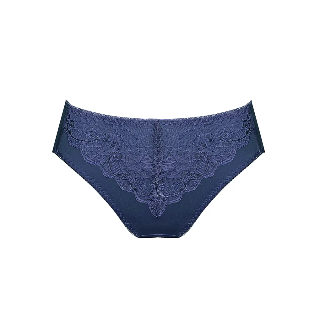 【曼黛瑪璉】包覆提托經典 中腰三角內褲 M-XXL(雅致藍)