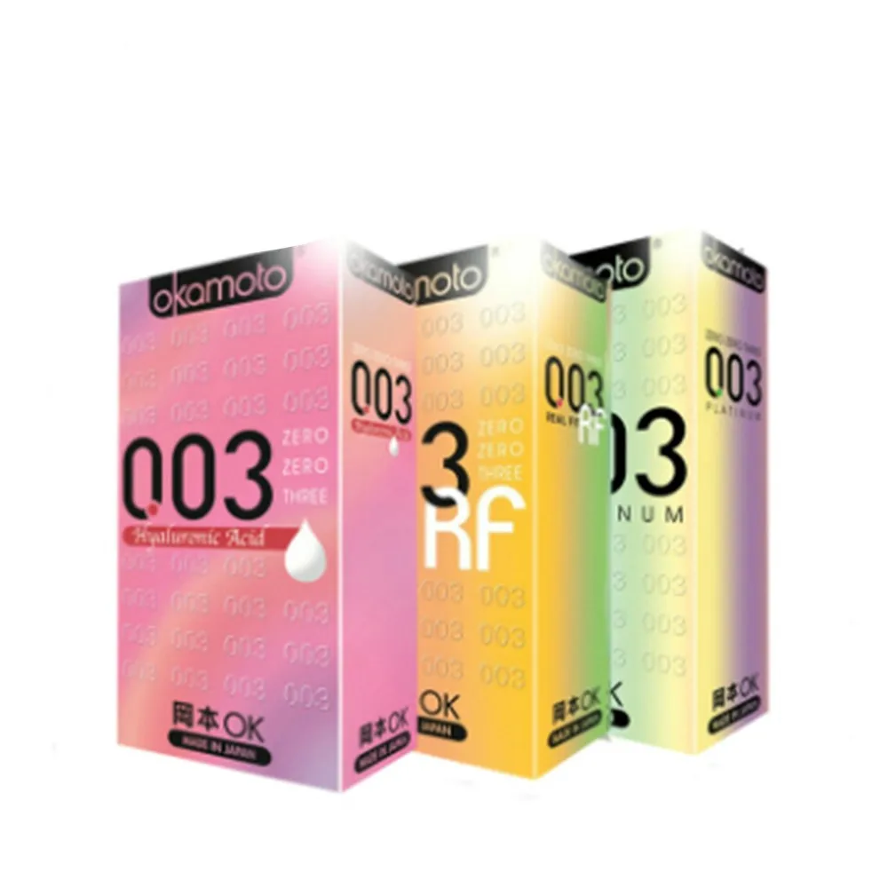 【okamoto 岡本】003超潤極薄保險套10入*3盒(共30入)
