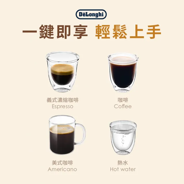 【Delonghi 迪朗奇】官方直營 ECAM 220.22.SB 全自動義式咖啡機(START系列/momo獨家)