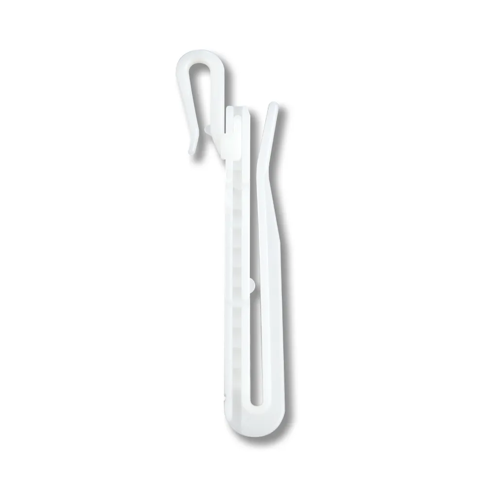 【Home Desyne】台灣製可調式塑膠窗簾掛鉤10cm(10入/組)