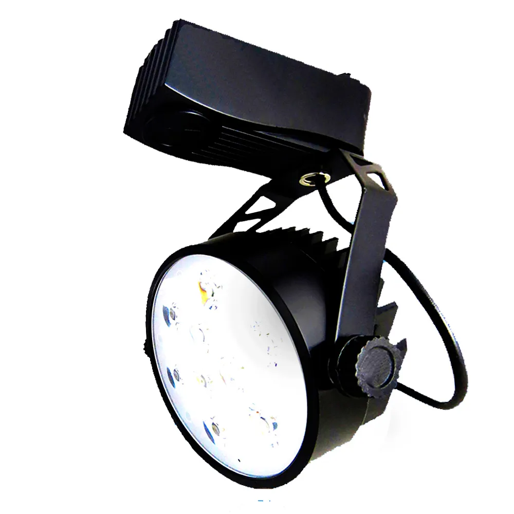 【KISS QUIET】12入組 質感黑-超耐用 白光/黃光 11W LED碗型軌道燈 9晶(LED軌道燈 LED燈泡 小射燈 投射燈)
