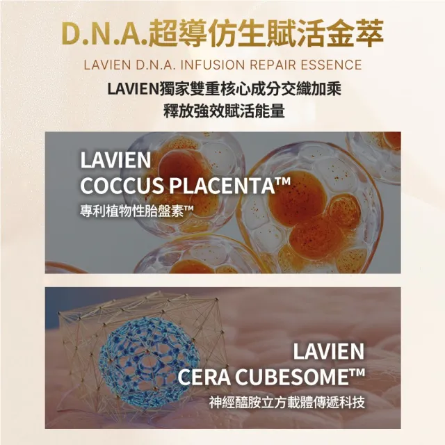 【LAVIEN 樂薇昂】D.N.A.超導仿生賦活金萃100g(200H長效抗氧/深層微導滲透/緊緻修護)