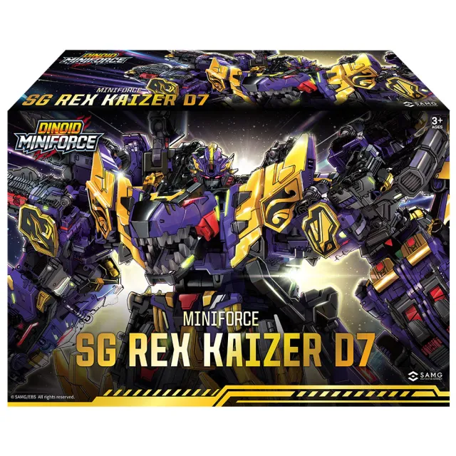 【MINIFORCE 迷你特工隊】最強恐龍 帝王暴龍D7鏡像版