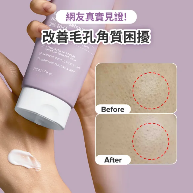 【PAULA’S CHOICE 寶拉珍選】2％水楊酸身體乳210ml二入組(煥膚/抗痘/粉刺/去角質/保濕)
