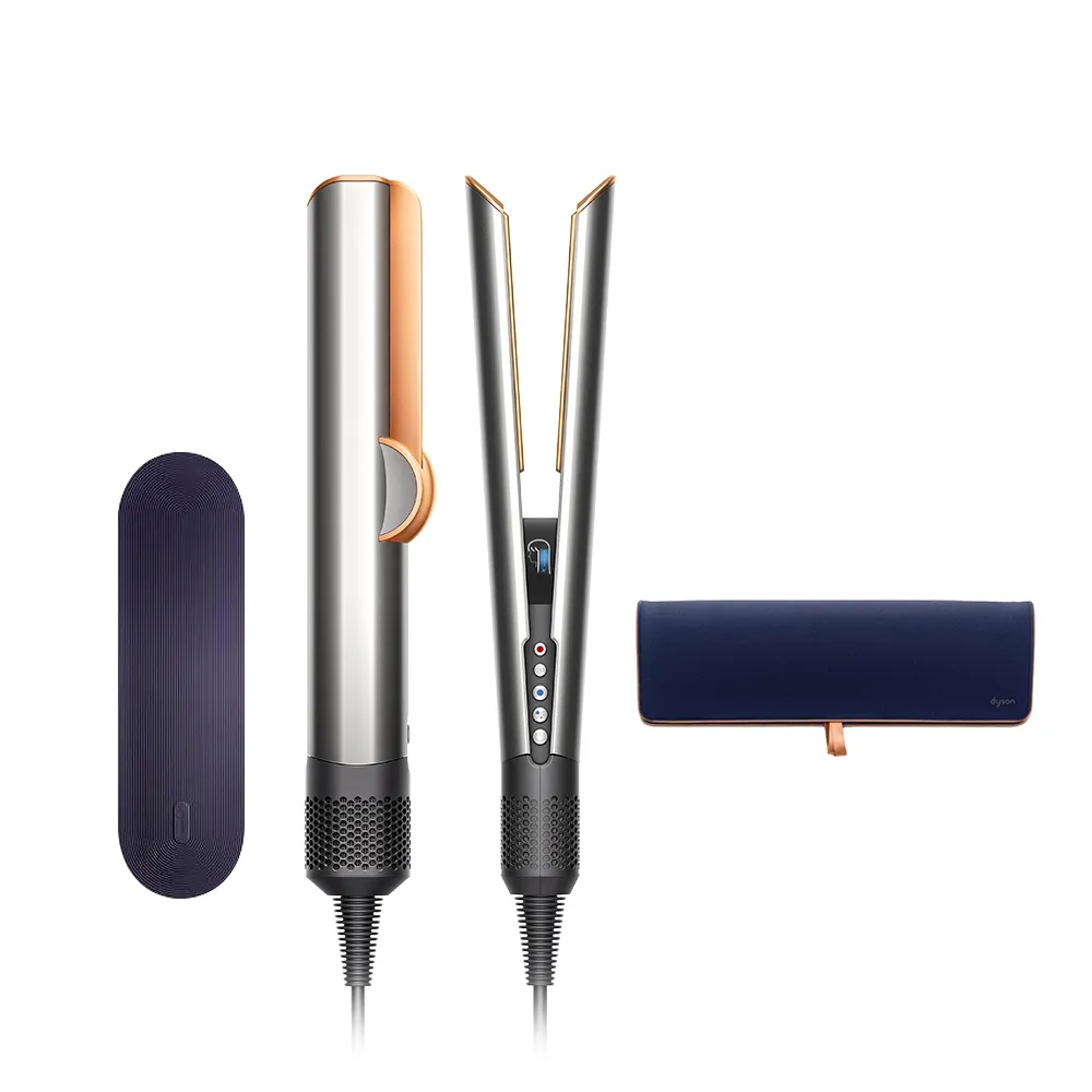 【dyson 戴森】HT01 Airstrait™ 二合一吹風直髮器(銀銅色)