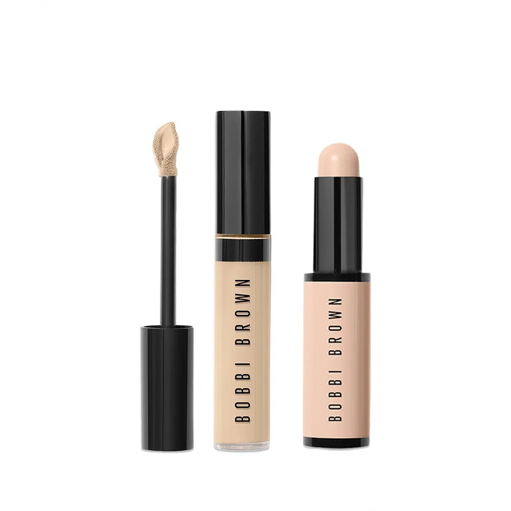 【Bobbi Brown 芭比波朗】先校色後遮瑕組(全方位奶油校色筆+完美輕感遮瑕筆)