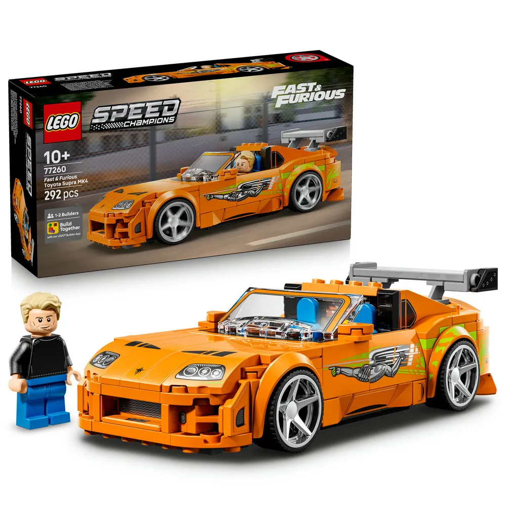 【LEGO 樂高】極速賽車系列 77260 《玩命關頭》Toyota Supra MK4(豐田汽車 賽車模型 禮物 玩具)