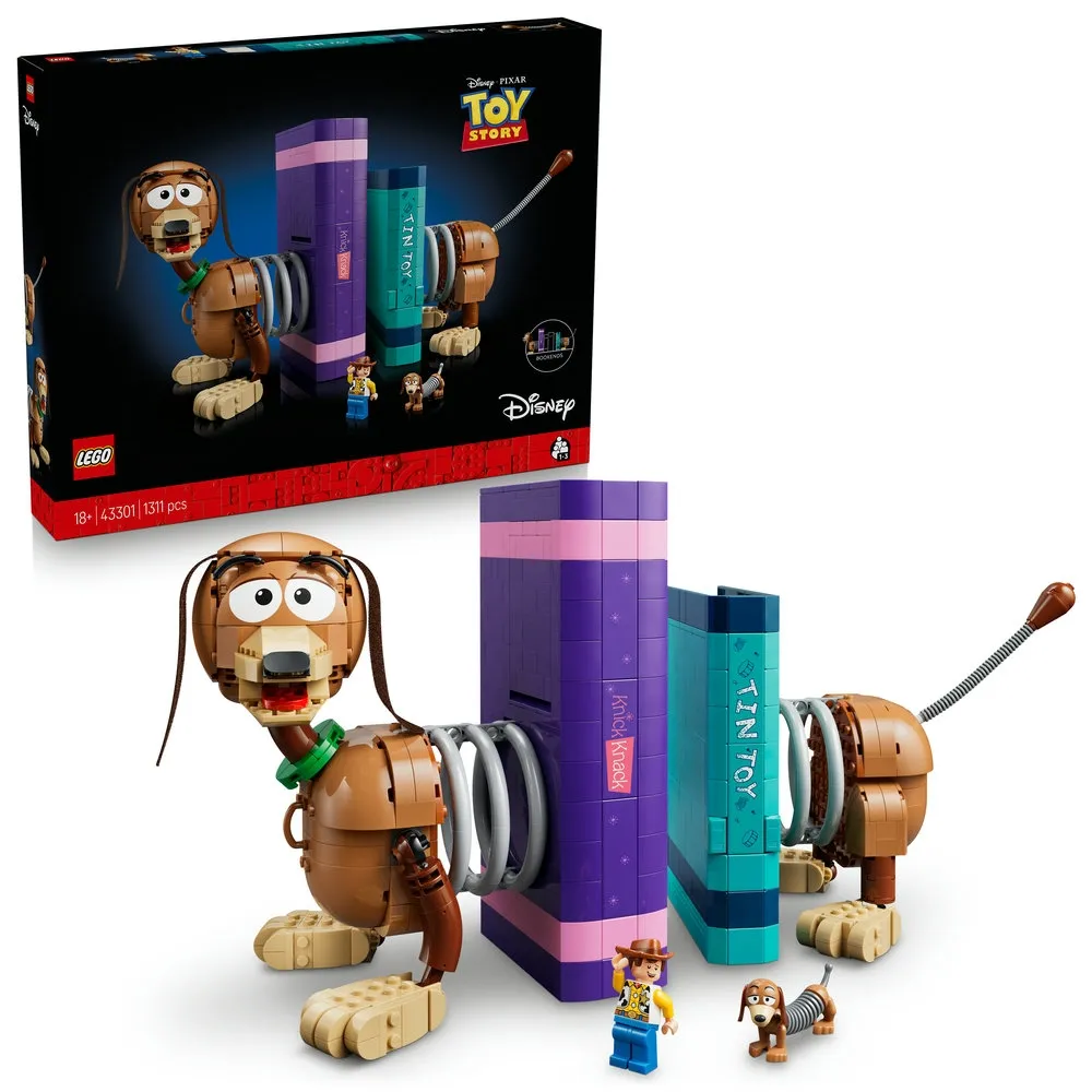 【LEGO 樂高】迪士尼系列 43301 玩具總動員彈簧狗書擋(玩具總動員 皮克斯 禮物 玩具)