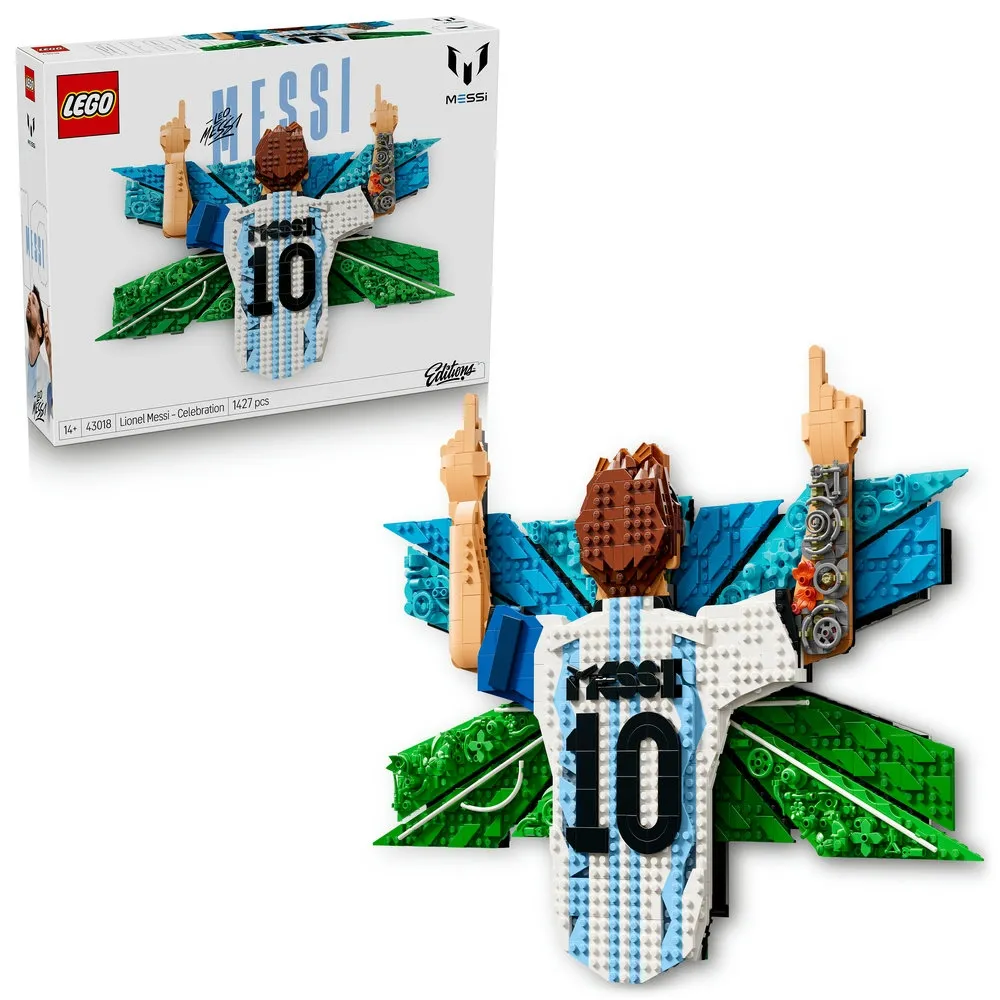 【LEGO 樂高】Editions 43018 Lionel Messi－慶祝時刻(梅西 居家擺設 禮物 玩具)