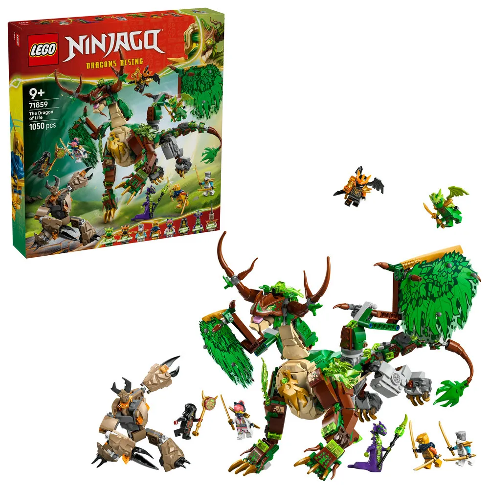 【LEGO 樂高】旋風忍者系列 71859 生命龍(玩具龍 忍者遊戲 積木 玩具)