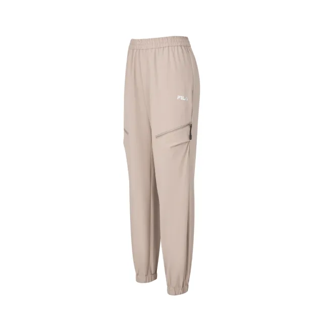 【FILA】女平織長褲-卡其 5PNA-5331-KK