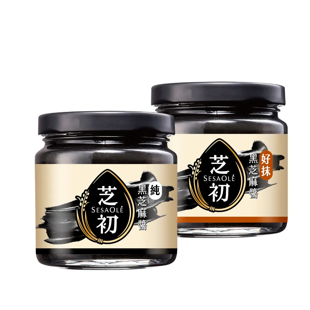 【芝初】黑芝麻醬系列 兩種口味任選4罐組 (170g/罐；共4罐)