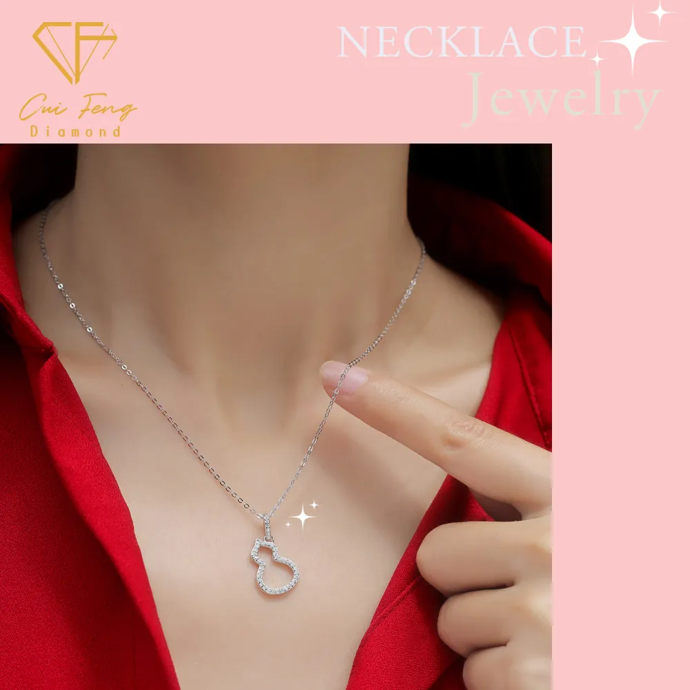 【CF Diamond】項鍊 莫桑鑽《幸運》(七夕情人節 鑽石 項鏈 生日禮物  求婚)