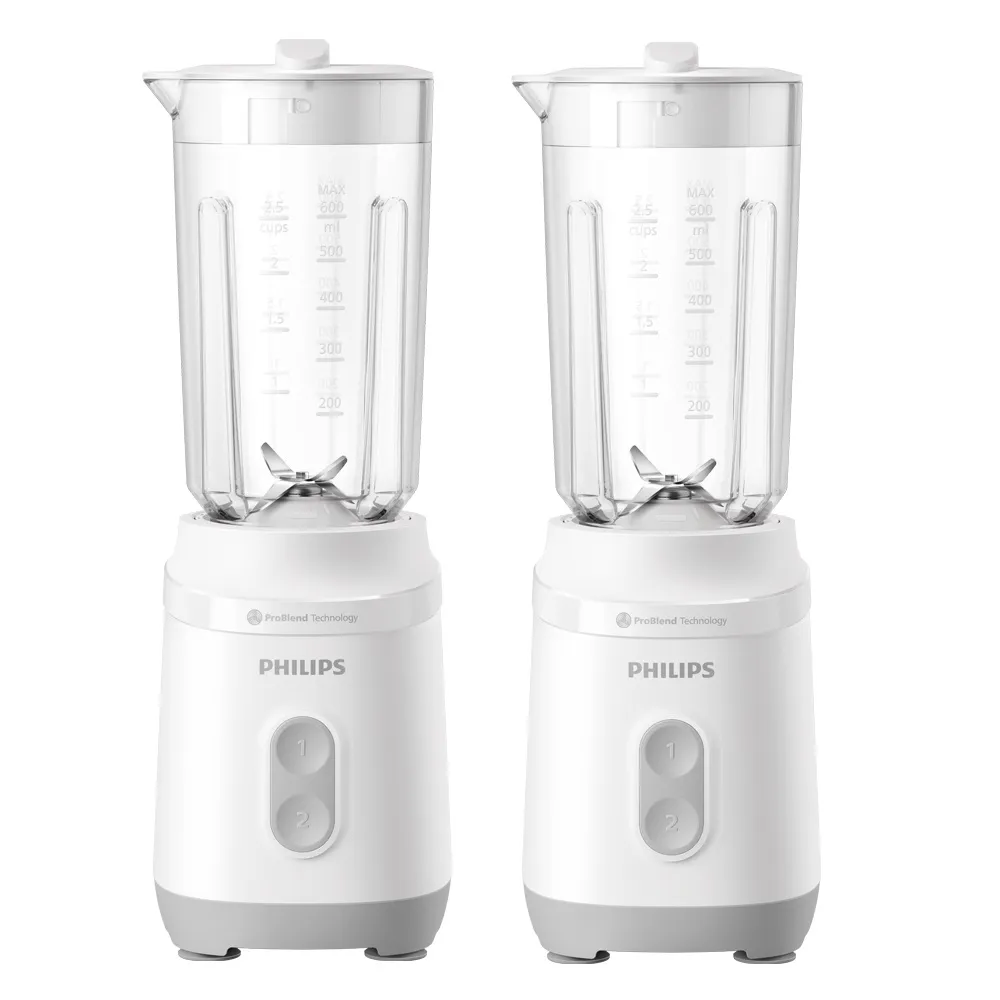 【Philips 飛利浦】抽UX20戰鬥陀螺_活氧迷你果汁機_HR2510/01_超值2入組