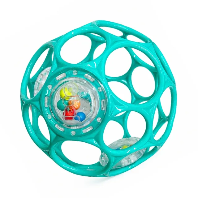 【Kids2】Bright Starts Oball奧波軟球搖鈴(清新綠) BS-11486