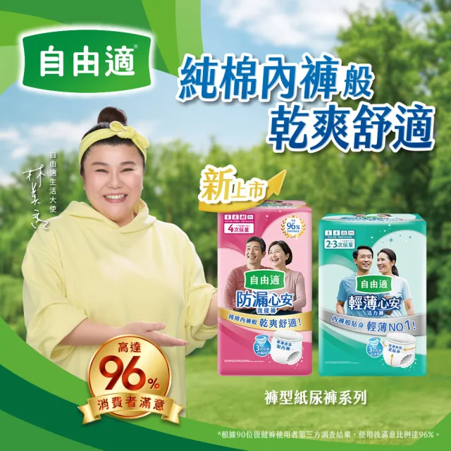 【自由適】輕薄心安活力褲 M-XL 1箱(成人紙尿褲/褲型紙尿褲/成人尿布)