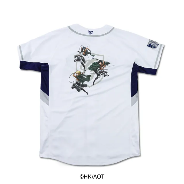 【富邦悍將】進擊的巨人 聯名角色款球衣(白_XXS-4XL)