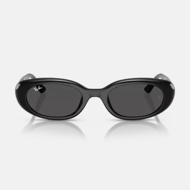 【RayBan 雷朋】復古潮流 橢圓膠框抗UV太陽眼鏡(RB4441D-667787 53mm)