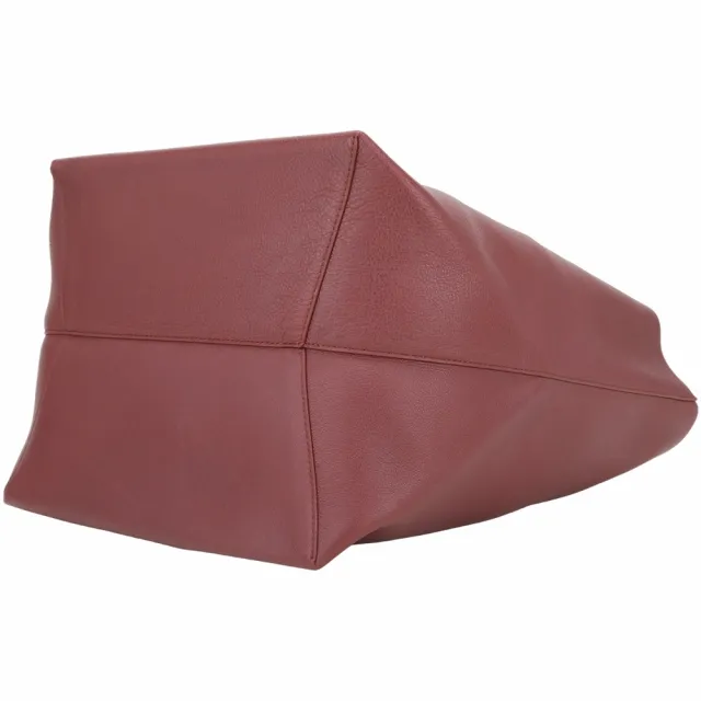 【MANSUR GAVRIEL】Everyday Soft 柔軟小牛皮肩背托特包-附萬用包(酒紅 手提包 單肩包)